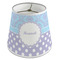 Purple Damask & Dots Poly Film Empire Lampshade - Angle View