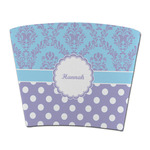 Purple Damask & Dots Party Cup Sleeve - without bottom (Personalized)