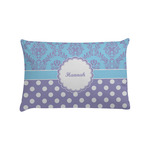 Purple Damask & Dots Pillow Case - Standard (Personalized)