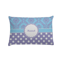 Purple Damask & Dots Pillow Case - Standard (Personalized)