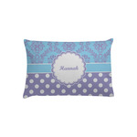 Purple Damask & Dots Pillow Case - Toddler (Personalized)