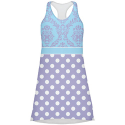 Purple Damask & Dots Racerback Dress - Medium