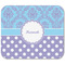 Purple Damask & Dots Rectangular Mouse Pad - APPROVAL