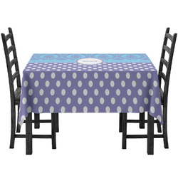 Purple Damask & Dots Tablecloth (Personalized)