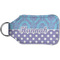 Purple Damask & Dots Sanitizer Holder Keychain - Small (Back)