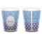 Purple Damask & Dots Shot Glass - White - APPROVAL