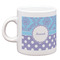 Purple Damask & Dots Single Shot Espresso Cup - Single Front