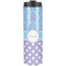 Purple Damask & Dots Stainless Steel Tumbler 20 Oz - Front