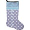 Purple Damask & Dots Stocking - Single-Sided