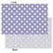 Purple Damask & Dots Tissue Paper - Lightweight - Small - Front & Back