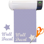 Purple Damask & Dots Vinyl Sheet (Re-position-able)