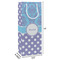 Purple Damask & Dots Wine Gift Bag - Dimensions