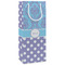 Purple Damask & Dots Wine Gift Bag - Gloss - Main