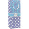 Purple Damask & Dots Wine Gift Bag - Matte - Main