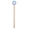 Purple Damask & Dots Wooden 7.5" Stir Stick - Round - Single Stick