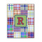 Blue Madras Plaid Print 11x14 Wood Print - Front View