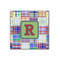 Blue Madras Plaid Print 12x12 Wood Print - Front View