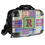 Blue Madras Plaid Print Hard Shell Briefcase - 15" (Personalized)