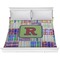 Blue Madras Plaid Print Comforter (King)