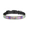 Blue Madras Plaid Print Dog Collar - Small - Front