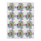 Blue Madras Plaid Print Drink Topper - Small - Set of 12