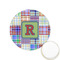 Blue Madras Plaid Print Icing Circle - XSmall - Front