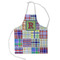 Blue Madras Plaid Print Kid's Aprons - Small Approval