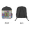 Blue Madras Plaid Print Kid's Backpack - Approval