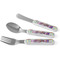 Blue Madras Plaid Print Kids Flatware