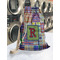 Blue Madras Plaid Print Laundry Bag in Laundromat