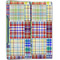 Blue Madras Plaid Print Linen Placemat - Folded Half (double sided)