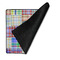 Blue Madras Plaid Print Medium Gaming Mats - FRONT W/FOLD