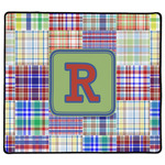 Blue Madras Plaid Print XL Gaming Mouse Pad - 18" x 16" (Personalized)