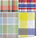 Blue Madras Plaid Print Microfiber Dish Towel - DETAIL