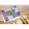 Blue Madras Plaid Print Microfiber Kitchen Towel - LIFESTYLE