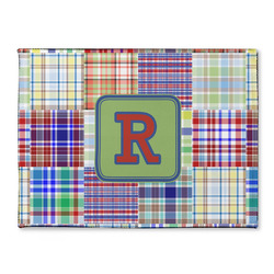 Blue Madras Plaid Print Microfiber Screen Cleaner (Personalized)