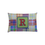 Blue Madras Plaid Print Pillow Case - Toddler (Personalized)