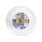 Blue Madras Plaid Print Plastic Party Appetizer & Dessert Plates - Approval