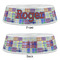 Blue Madras Plaid Print Plastic Pet Bowls - Large - APPROVAL