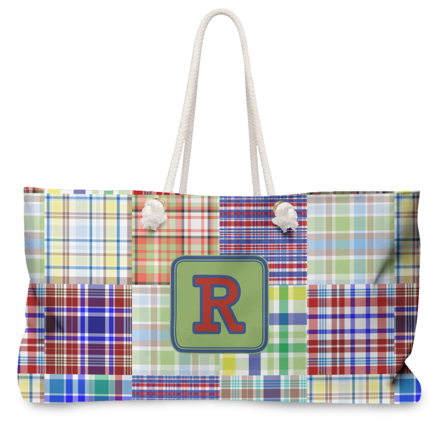 Tommy hilfiger top plaid tote bag purse