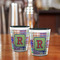 Blue Madras Plaid Print Shot Glass - Two Tone - LIFESTYLE