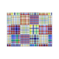 Blue Madras Plaid Print Medium Tissue Papers Sheets - Heavyweight