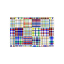 Blue Madras Plaid Print Small Tissue Papers Sheets - Heavyweight