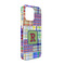 Blue Madras Plaid Print iPhone 13 Case - Angle