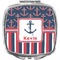 Nautical Anchors & Stripes Makeup Compact