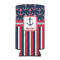 Nautical Anchors & Stripes 12oz Tall Can Sleeve - Set of 4 - FRONT