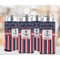 Nautical Anchors & Stripes 12oz Tall Can Sleeve - Set of 4 - LIFESTYLE