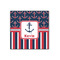 Nautical Anchors & Stripes 12x12 Wood Print - Front View