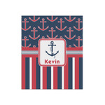 Nautical Anchors & Stripes Poster - Matte - 20x24 (Personalized)