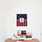 Nautical Anchors & Stripes 20x24 - Matte Poster - On the Wall